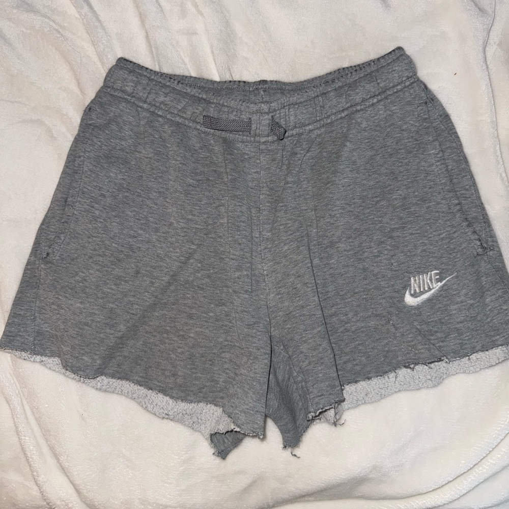 Grey Nike sweat shorts